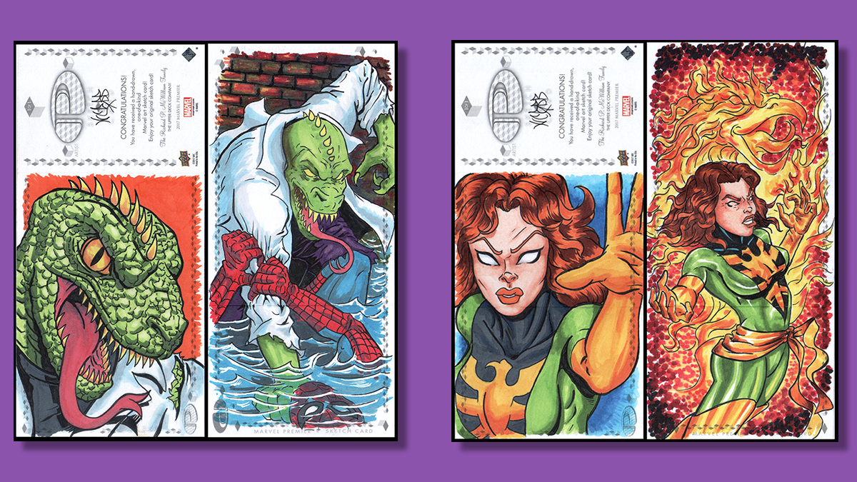 Marvel comics Sketch cards